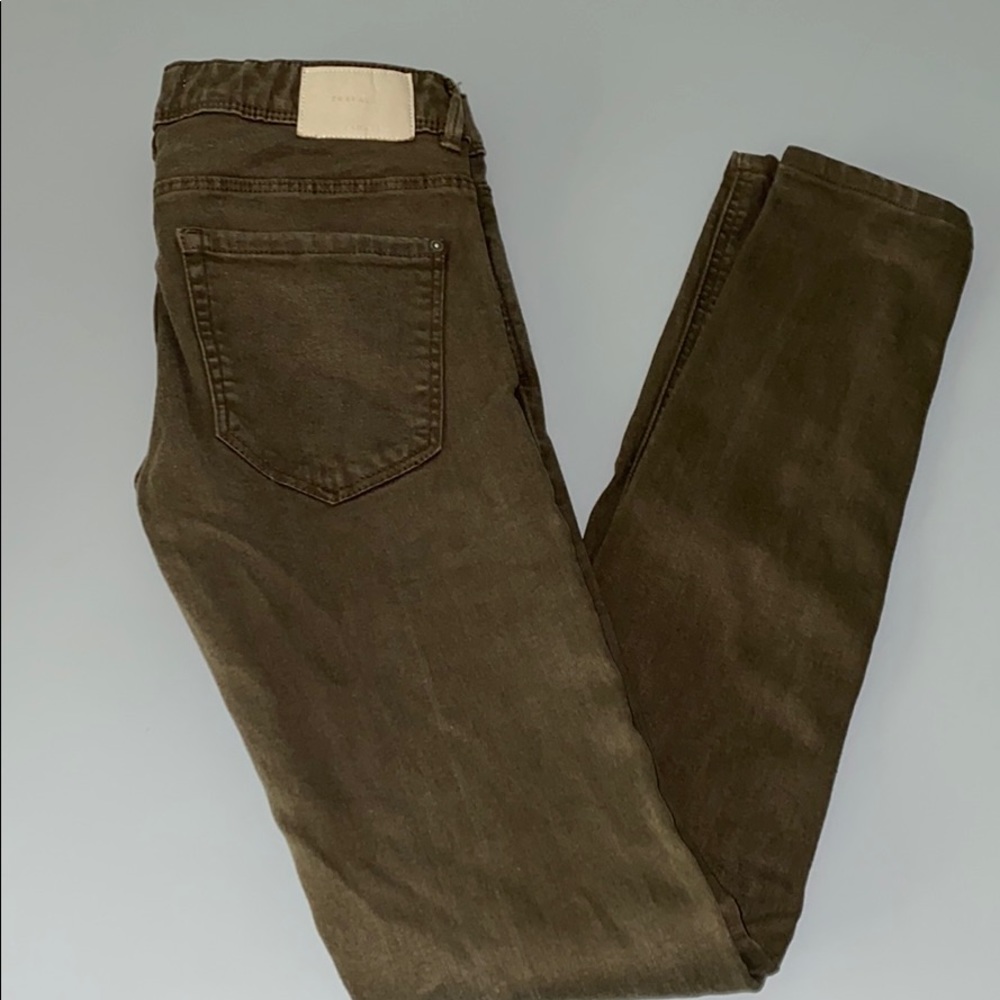 GREEN ZARA JEANS TRAFALUC DENIM MAKERS